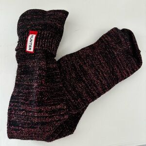 Black & Red HUNTER boot socks